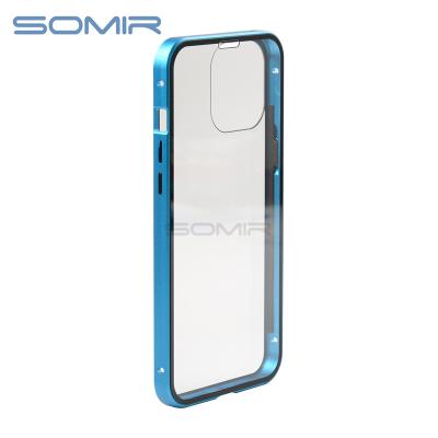 China Aluminum/Aluminum alloy SJ01 for iphone case mobile phone case full aluminum magnetic case easy to use screen for sale