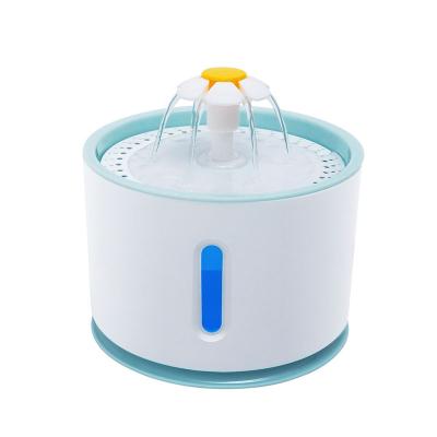 China Automatic Fountain Led Smart Pet Water Dispenser Automatic Drinking Powered Pet Drinking Cat Water Fountain for sale