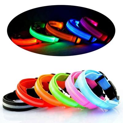 China Custom waterproof led dog collar factory hot sale led dog collar rechargeable led collar for dogs and pets for sale