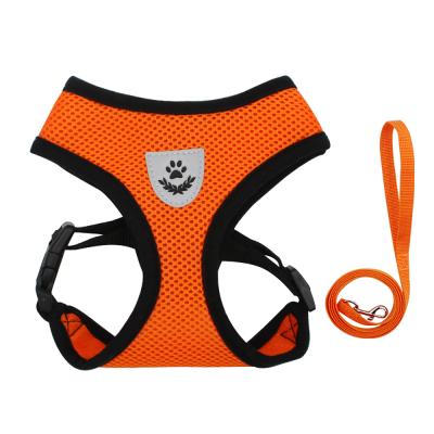 China Luxury 3M Stocked Reflective Pet Vest Mesh Padding No Slack Pull Front Range Dog Harness With Handle for sale