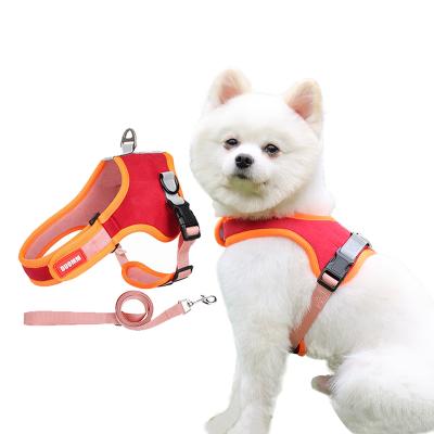 China Custom Designer Pet Designer Quick Release Logo Private Label Small Mesh High Quality Harness High Quality Training No Pull Dog Harness Set for sale