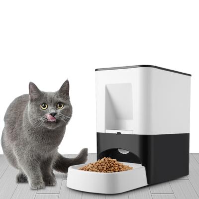 China Automatic Smart Automatic Quantitative Pet Feeder Pressing Type Dog Food Pet Food Feeder for sale