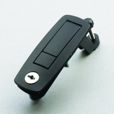 China Widely Used Black Color Cabinet Handle Zinc Lock Knob Panel Latch MS718 Home Use for sale