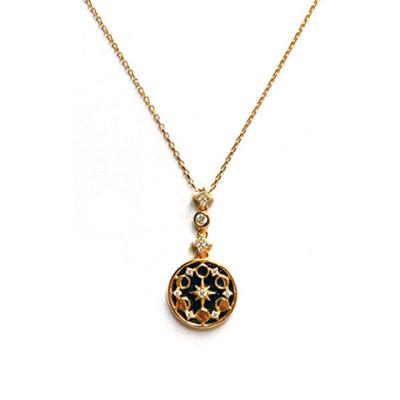 China FASHIONABLE Luxury Retro Style Jewelry Gold Plated Necklace Over 925 Sterling Silver for sale