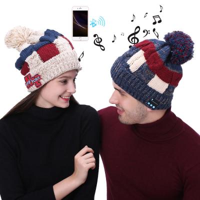 China Headband Winter Hat Earphone Stylish Warm Wireless Hat Knitted Beanie for sale