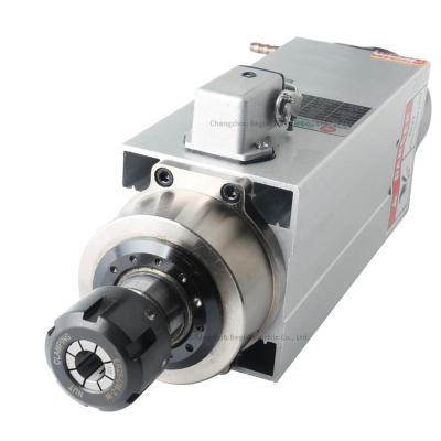 China CNC Milling Motor 380V 220V ER25 18000RPM 300Hz GDZ93*82-3.5 Dual Spindle Head 3.5KW Air Cooled For CNC Metal Milling Cutter for sale