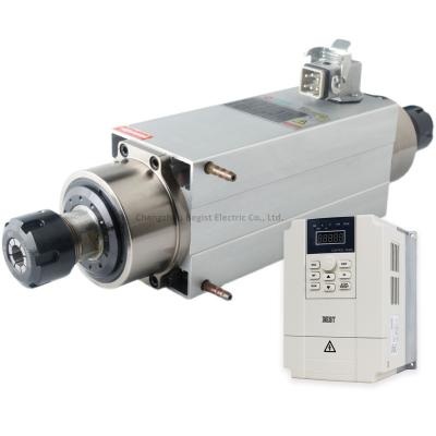 China Dual Head 3.5KW Air Cooled ER25 18000RPM 4 Axis Milling Ceramic Gear Motor for sale