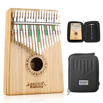 China Exquisite Piano Mini Wood Acoustic Musical Instrument 17 Key Sapele Kalimba Thumb Piano Finger Kalimba for sale