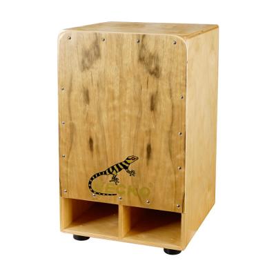 China Shaker Box Care Drum Mini Hand Percussion Instrument New Gecko Sand Cajon Small Exquisite Wooden Cajon Drum for sale