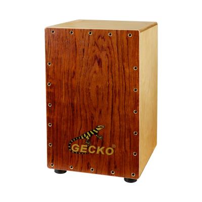 China 2021 Nature Exquisite Color Musical Drum Box Cajon Musical Instrument Percussion Gecko CL10BA Percussion Cajon Drum Set for sale