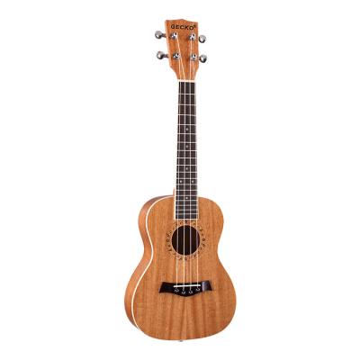 China Exquisite gecko music factory supply high quality suitable girls mahogany ukulele 23 inches for sale