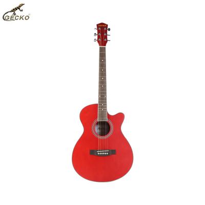 China Exquisite gecko recommend 40 inch wooden guitar suitable for adults 40 inch acoustic guitar for sale