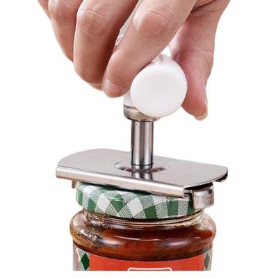 China Viable Creative Adjustable Can Opener Stainless Steel Kitchen Tools Manual Multifunctional Accessories Bottle Jar Opener Home Instruments for sale