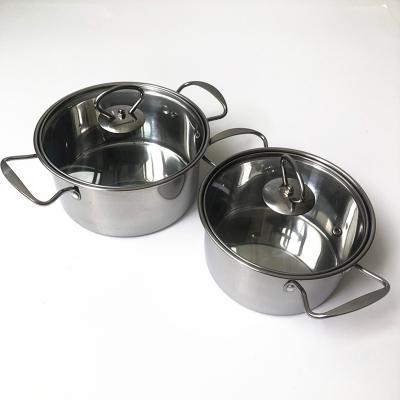 China Hotel Restaurant Party Stainless Steel Pot Soup Sustainable Chinese High Quality Home Hot Pot for sale