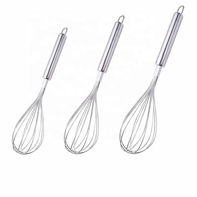 China Hot Selling Viable 12 Inch Stainless Steel Eggs Stainless Steel Egg Beater Set Egg Beater Beater for sale