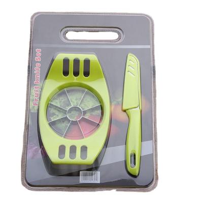 China Sustainable Stainless Steel Kitchen Fruit Splitter Slicer Apple Knife Apple Cutter Melon Slicer for sale