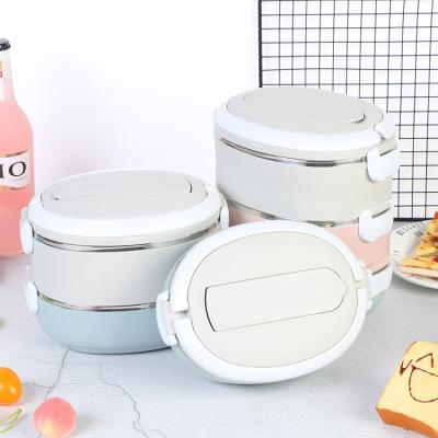 China Freshness Preservation Stainless Steel Double / Triple Layer Insulated Lunch Box Bento Box For Kids for sale