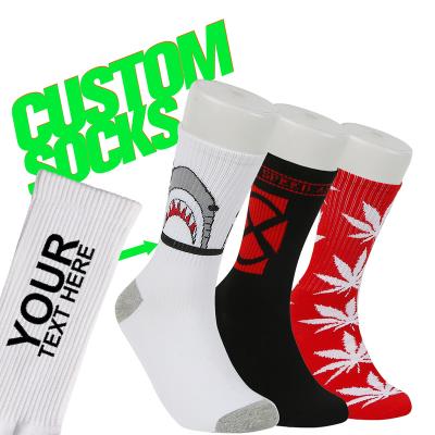 China Team Breathable Custom Logo Athletic Socks Your Own Logo Mens Sport Socks Custom Gym Workout Socks for sale