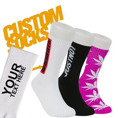 China Breathable OEM Designer Made Your Own Logo Custom Sport Socks Personalized Athletic Socks Custom Gym Socks for sale