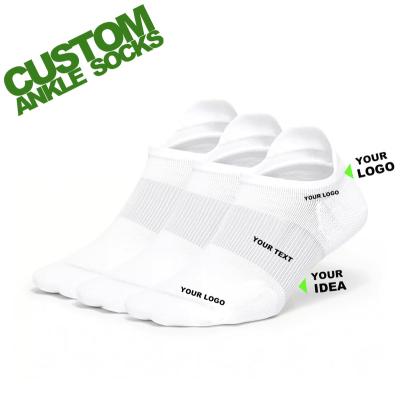 China QUICK DRY unisex custom brand ankle socks custom base design mens casual socks (YS) heel with tag for sale