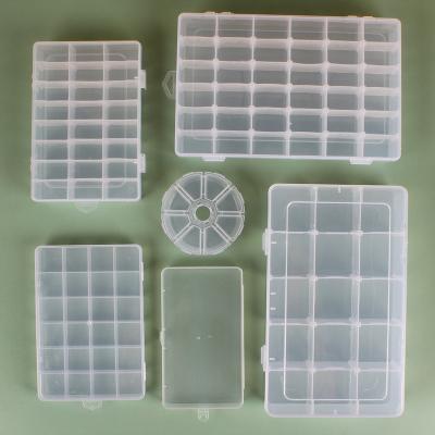 China Custom Plastic Divided Transparent Multidimensional Classified Storage Box Viable Logo Compartment Box Parts All Sizes Big Small for sale