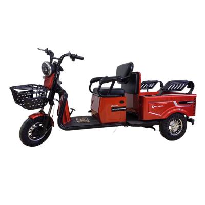 China Foldable rear bucket with rear basket 2023 new factory prices finely processed passenger electric tricycle for sale