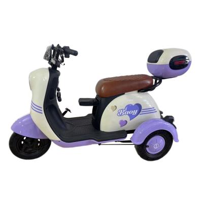 China With Oversized Trunk Online Wholesale Motorized 3 Seat 800w Three Wheel Electric Tricycle for sale