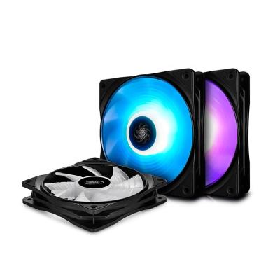 China Brand New Computer Case Deepcool RF120 RGB 3 in 1 Cooling Fan Kit Computer Cooler RGB PC Case Fan For Gaming for sale