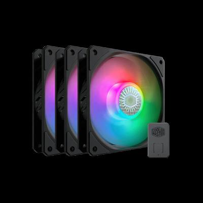 China Brand New CoolerMaster SICKLEFLOW 120 ARGB 3in1 Computer Case Cooler RGB PC Case Cooling Fan Kit Computer Case Fan For Gaming for sale