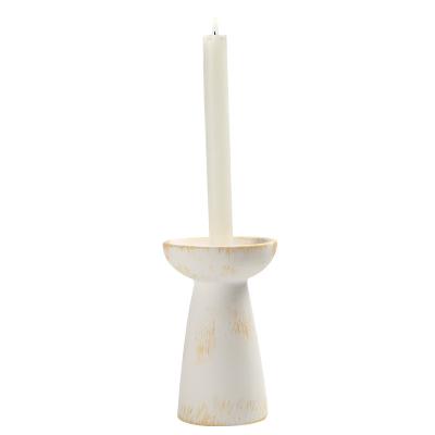 China Modern manufacturers break the price wholesale candle holder candle holder white pillar candle holder for sale