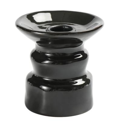 China Modern Black White Ceramic Candle Holder Pricecolorful Discount Ceramic Candle Holder for sale