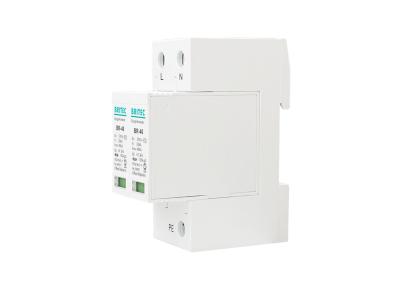 China Lightning Arrester Class II Imax 40kA 2P 20-40kA DIN Rail Surge Protection Over Voltage SPD for sale