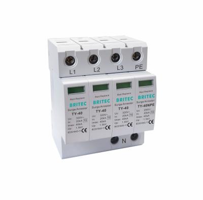 China TY-40 3+1 MOV Power Surge Protection Device 3 Phase Surge Protection Device SPD for sale