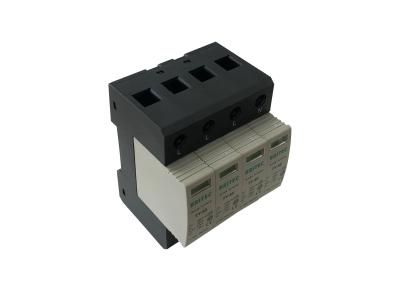 China AC 4P Surge Suppressor 40KA Surge Protection House Lightning Protective Arrester for sale