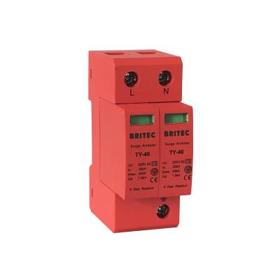 China 40kA AC Surge Protection Device 320V Type 2 Surge Arrester Lightning Arrestors for sale