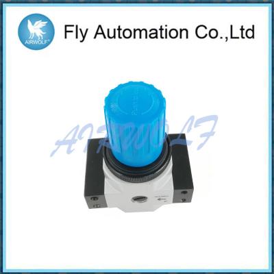 China G1/4 Air Preparation Units With Secondary Venting Aluminum Blue Rotary Knob for sale