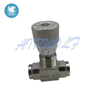 China Hydraulisches STB-G3/8 Kohlenstoffstahl-Gaspedal-Steuerventil zu verkaufen