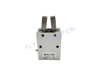 China MHC2-20D Aluminum Alloy SMC Air Gripper Cylinder Augular Type Double Acting for sale