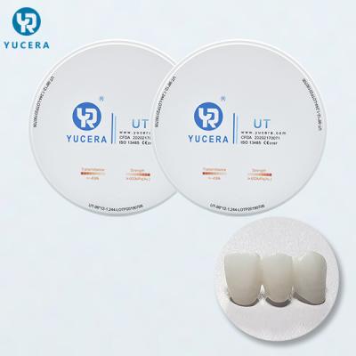 China placa dental da zircônia da came de 1450℃ 25mm Cad para o laboratório dental à venda