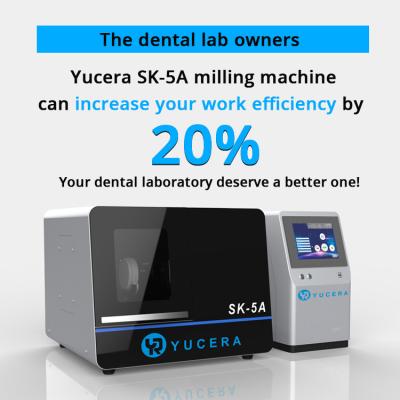 China 7.5 Bar Dental Milling Machine 800W 5 Axis Cad Cam Zirconia Blocks for sale