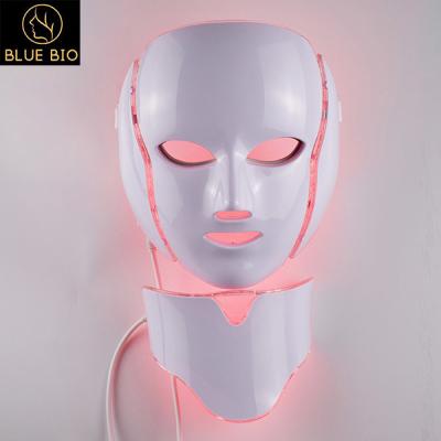 China Led Light Therapy Face Mask Professional Face And Neck Whitening Facial Mask Anti Aging Face Lifting for sale