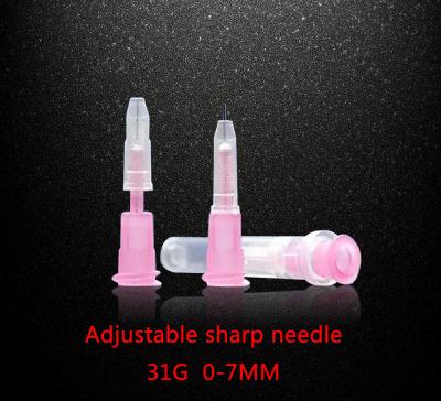 China CE certification Sharp needle Painless adjustable 32G 0-7MM Hyaluronic acid syringe for sale