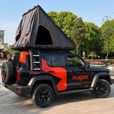 China Diagonal Bracing Type Hot sale Roof Top Tent Aluminum Alloy Waterproof Outdoor Car Tent Camping W/R Oxford PU for sale