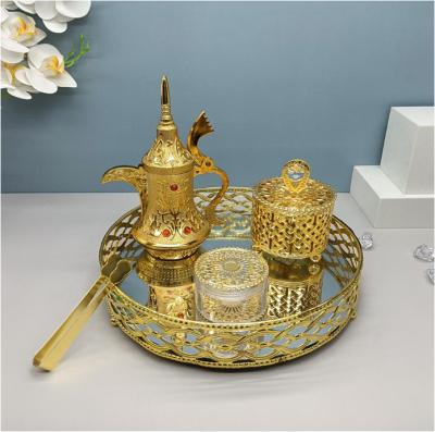 China Art Antique Arabic Incense Burner Bakhoor Modern Censer Incense Holder with Tray for sale