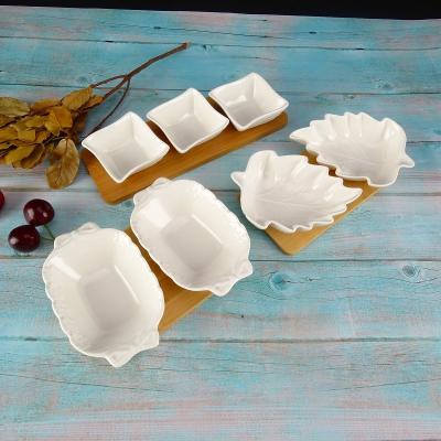 China Sustainable Bamboo Fiber Products Mini Plate Dishes Plates Ceramic for sale