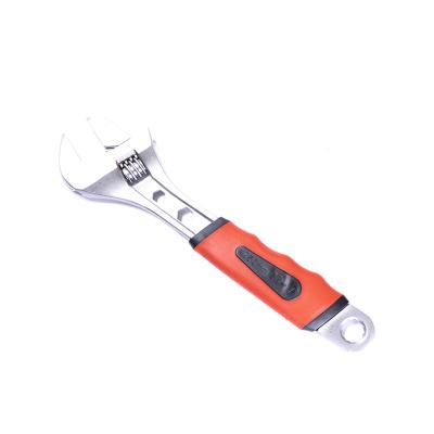 China Customized Multifunctional/Adjustable Nickel Iron Plastic Handle Adjustable Wrench for sale