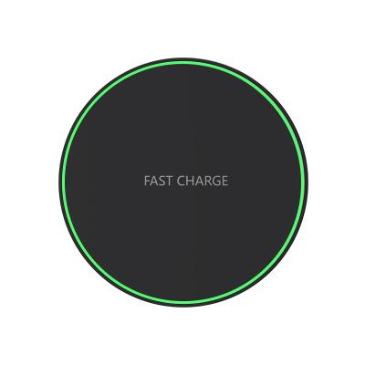 China New Oil 15w USB-c Fast Wireless Charger Pad Round Wireless Phone Rubber Charger Hot Selling USB-c Charger Pad Phone Wireless Radio Charging iPhone for sale