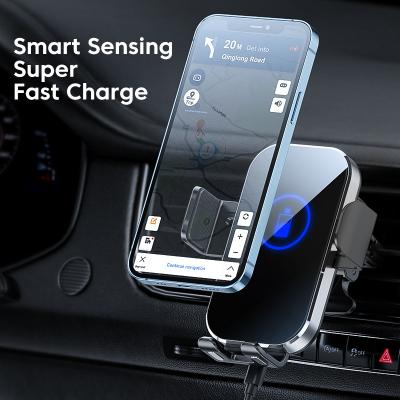 China Popular Design 15W Magnetic Mobile Phone Holder Wireless Car Charger Mount For Mobile Phone for sale