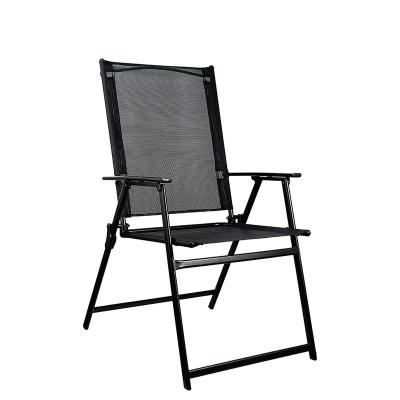 China Customized Modern Portable Outdoor Indoor Folding Steel Frame Patio Camping Chair for sale