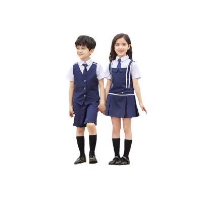 China Handsome School Uniform Children's School Uniform Girl Pleated Skirt Boy Shirt Suit Kindergarten School Uniform for sale